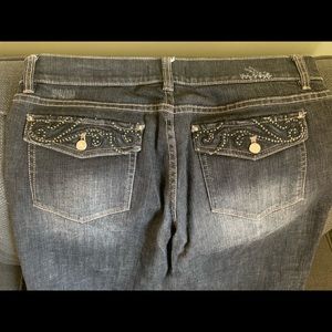 White House Black Market black crop jeans 8